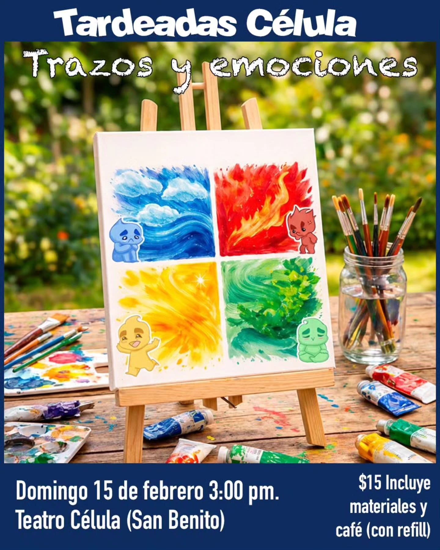 Tardeadas Célula: Trazos y emociones  