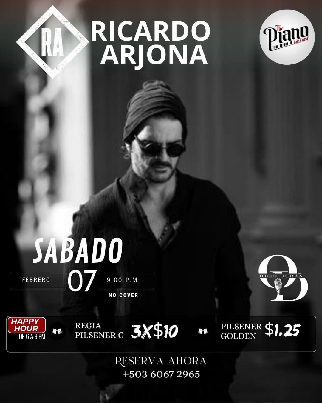 🎶 Noche tributo a Ricardo Arjona 🎶