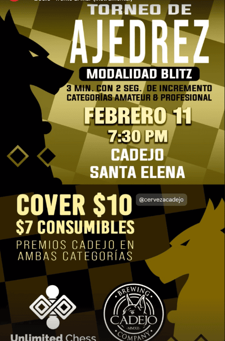 Torneo De Ajedrez Modalidad Blitz