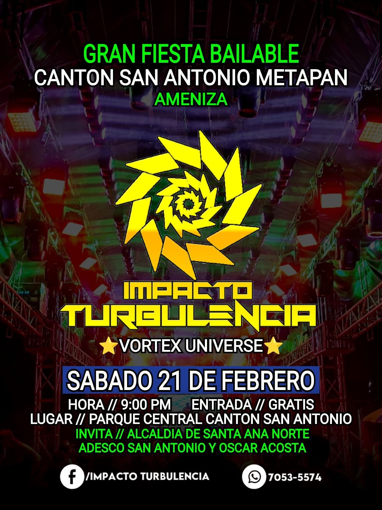 🎉 ¡Gran Fiesta Bailable en Cantón San Antonio, Metapán! 🎉