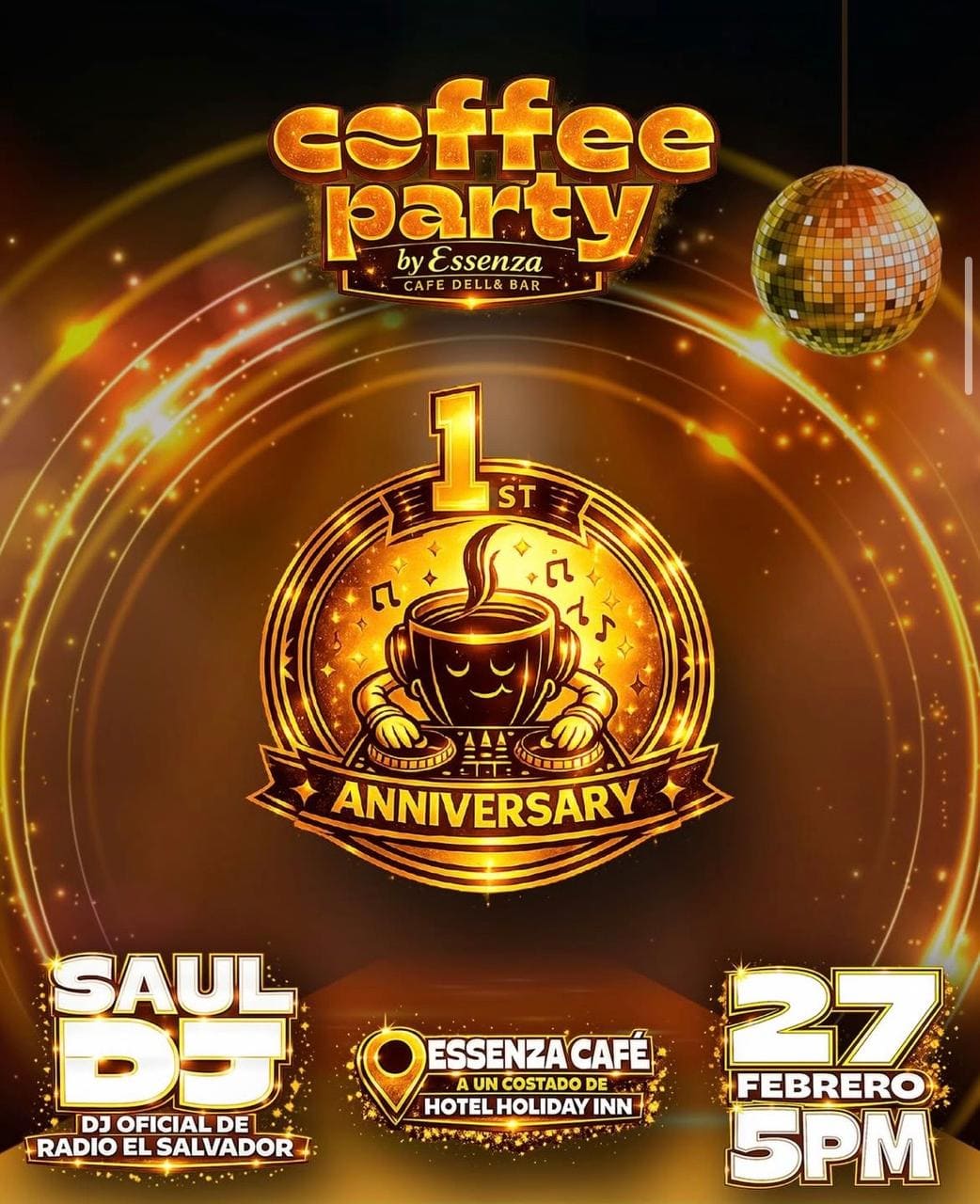 1st Aniversario De Las Coffe Party En Essenza🔥☕