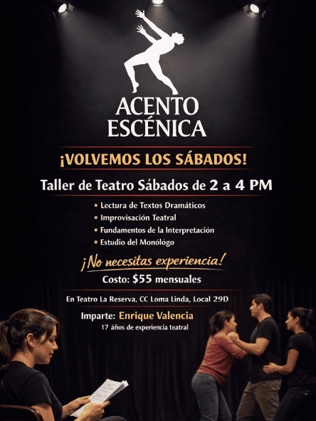 Sábados con Acento Escénica 🎭