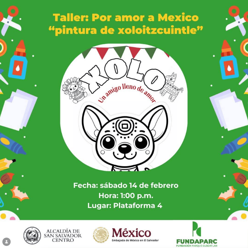 Taller: Por amor a Mexico "pintura de xoloitzcuintle"