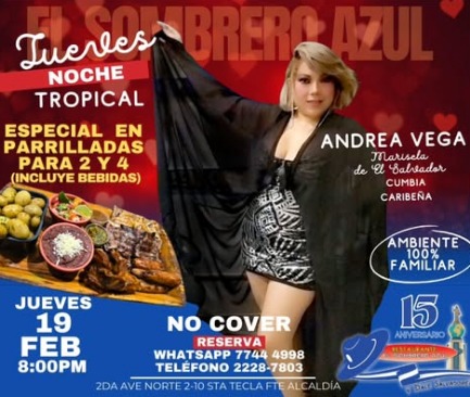 Noche Tropical en El Sombrero Azul ✨🎶