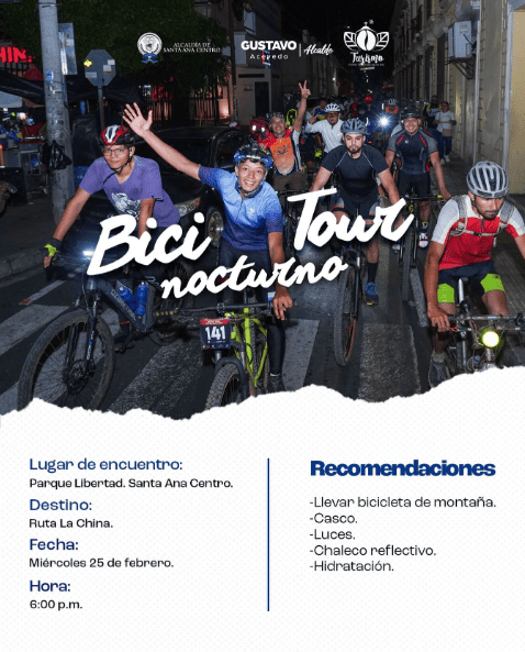 Bici Tour Nocturno En Santa Ana