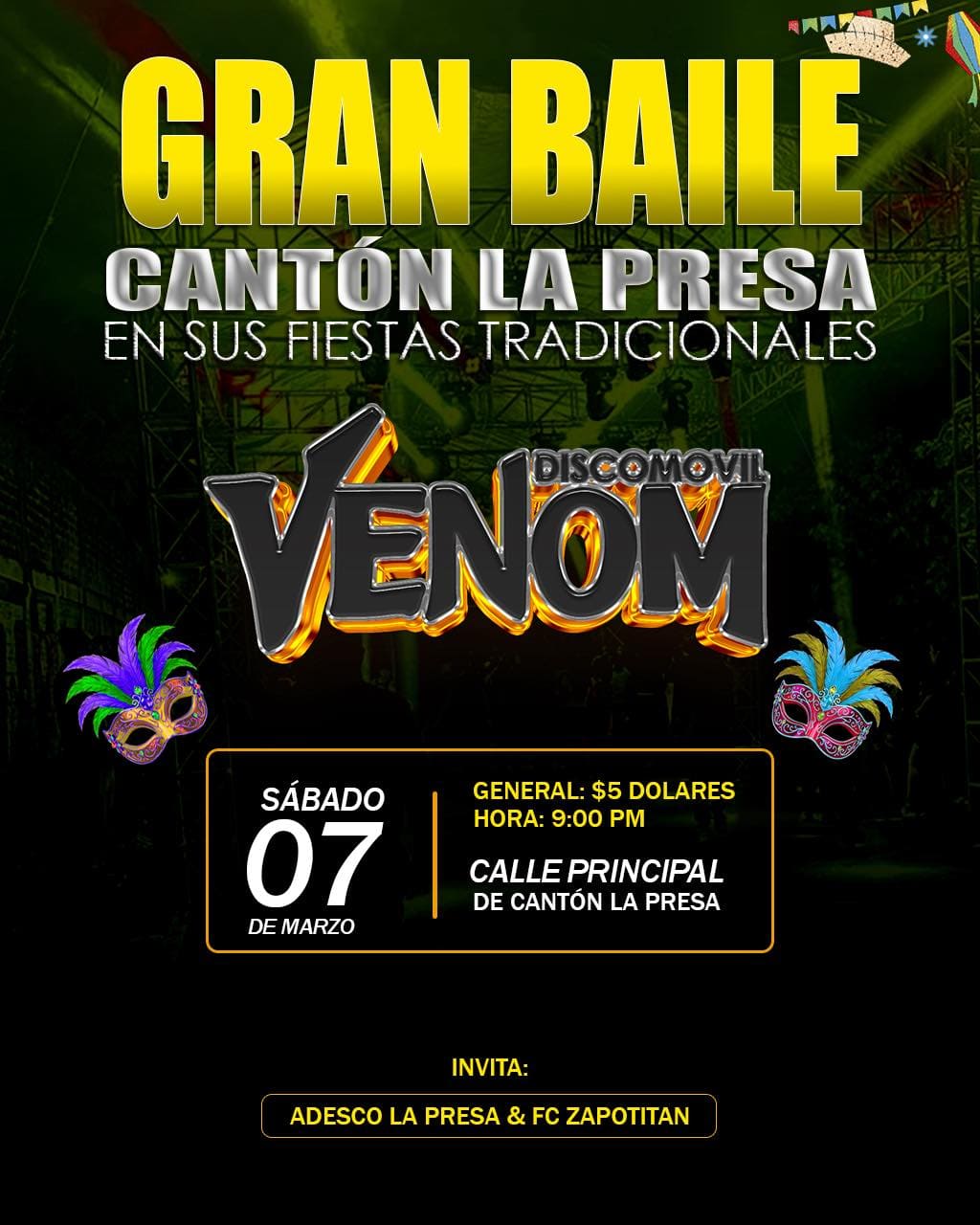 Gran Baile Cantón La Presa