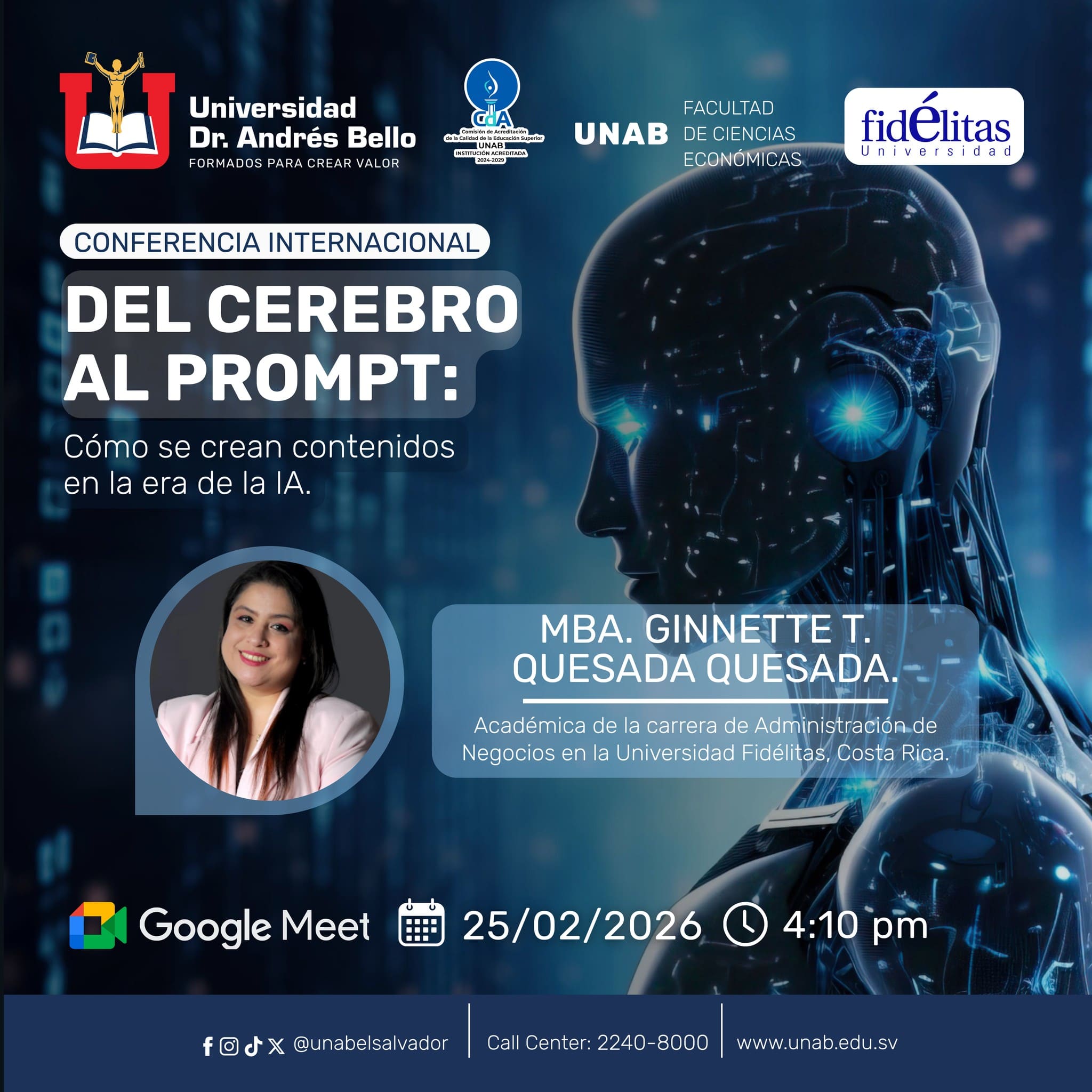 CONFERENCIA DEL CEREBRO AL PROMPT 🎓