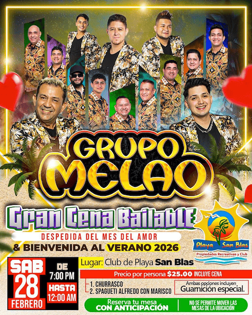 🎶 Gran Cena Bailable con Grupo Melao 🎶  
