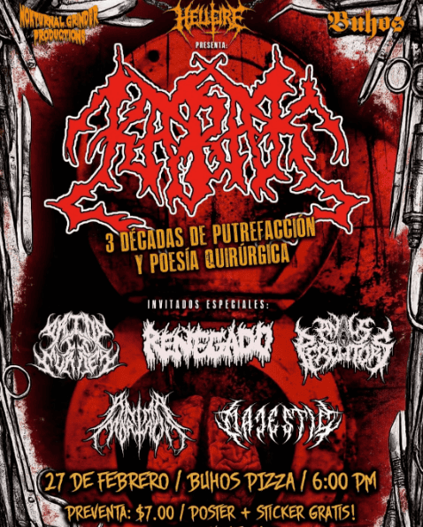 🎶🔥 3 Décadas de Putrefacción y Poesía Quirúrgica 🔥🎶