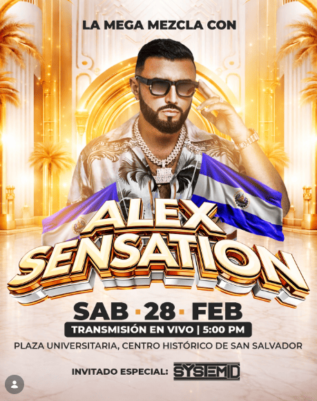 Alex Sensation En El Salvador 