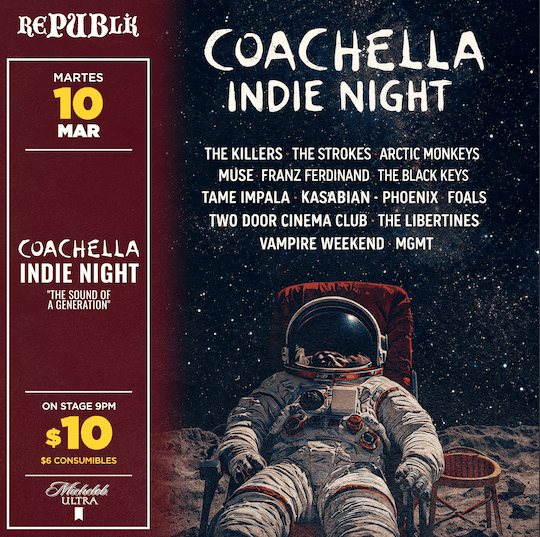 Especial Coachella Indie Night «The Sound of a Generation» 