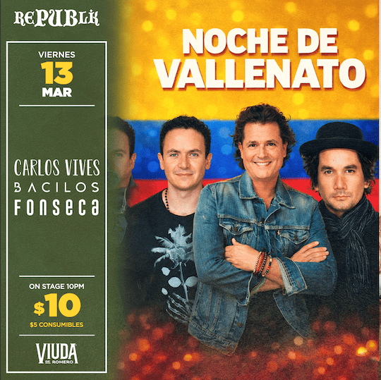 Tributo a Carlos Vives, Bacilos y Fonseca 