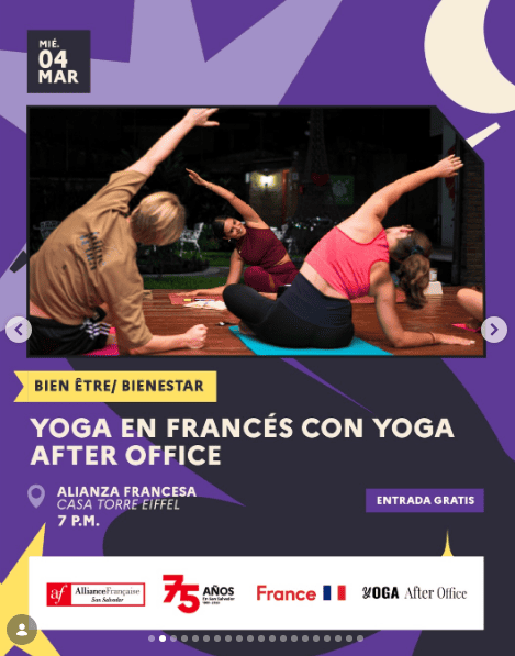 YOGA EN FRANCÉS CON YOGA AFTER OFFICE