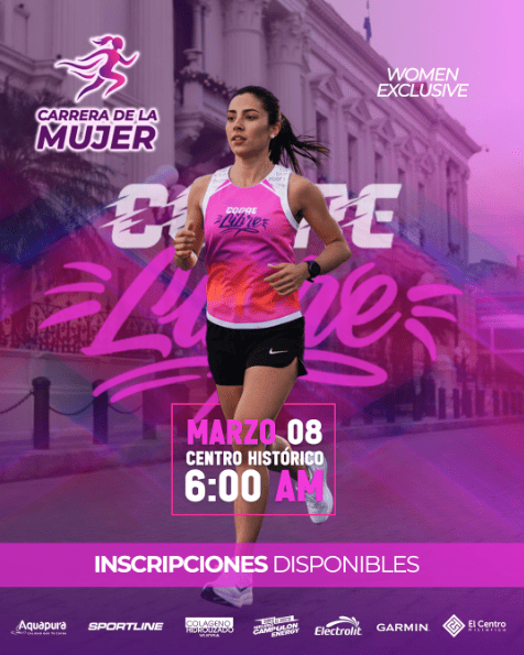 🇸🇻 🏃‍♀️🌺 Carrera de la Mujer – Corre Libre 🌺🏃‍♀️ 🇸🇻